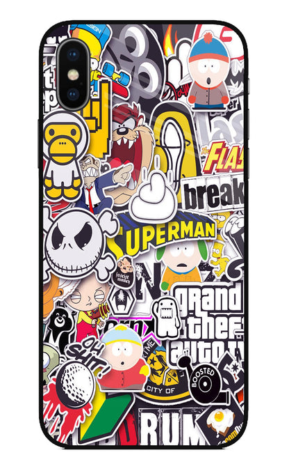 Sticker Bomb iPhone X Back Cover