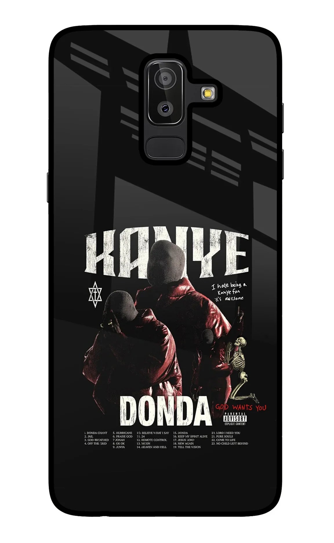 Donda Kanye West Samsung J8 Glass Case