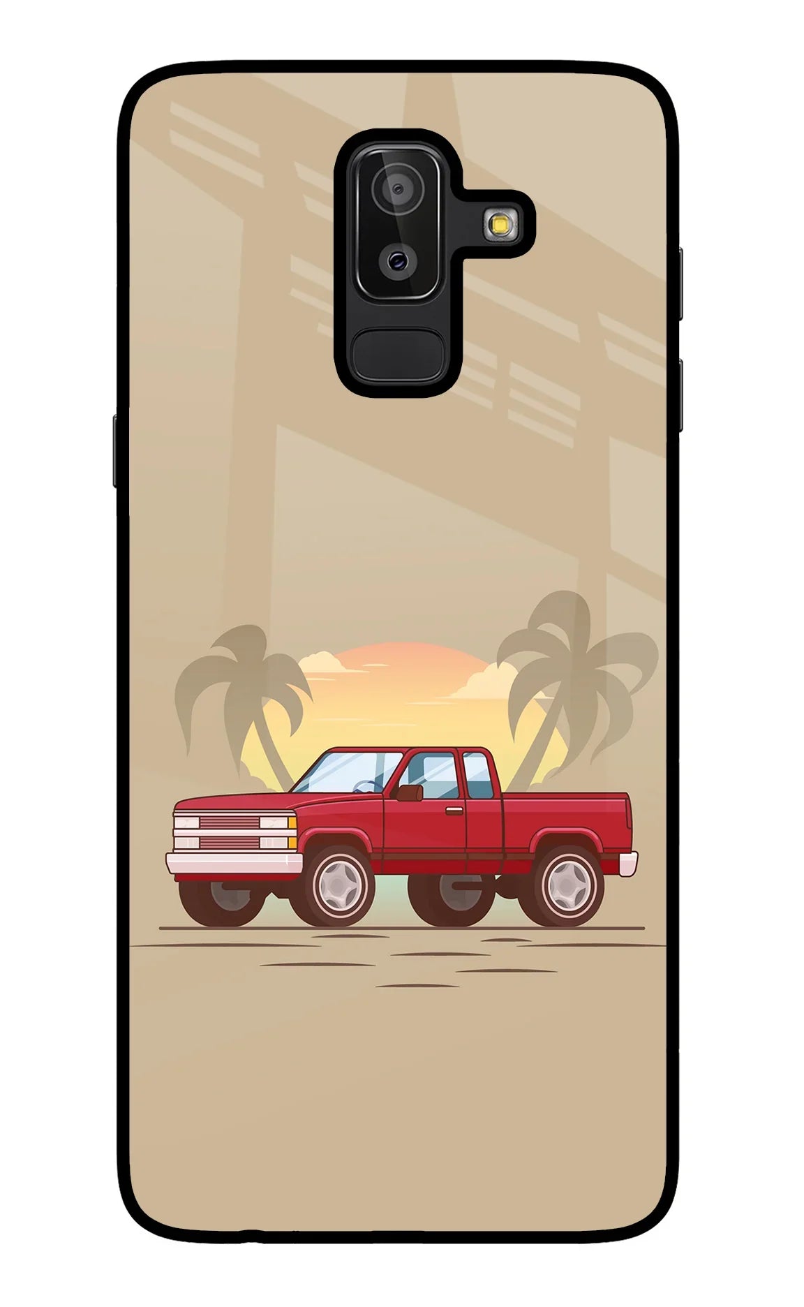 Desert Classic Drive Samsung J8 Glass Case