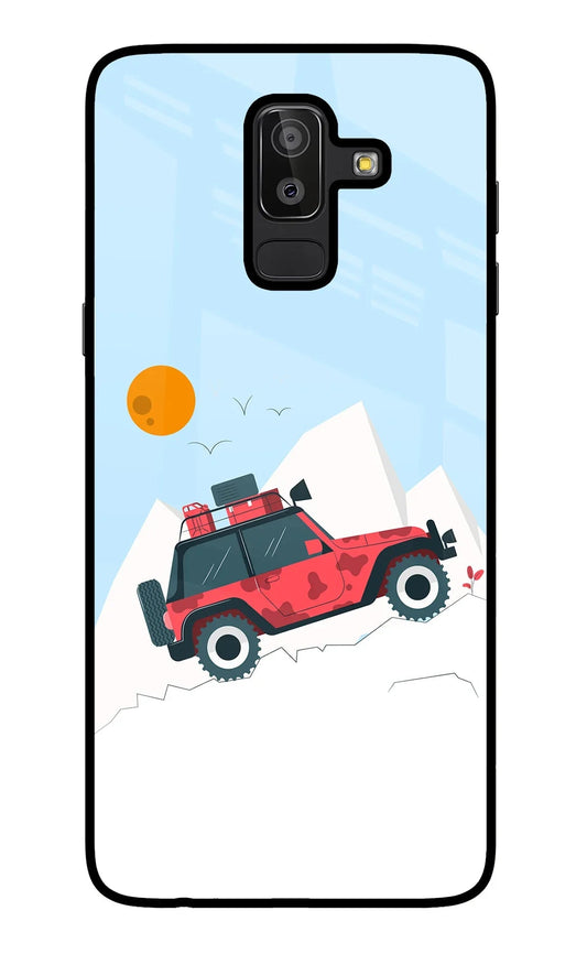 Mountain Trail Beast Samsung J8 Glass Case