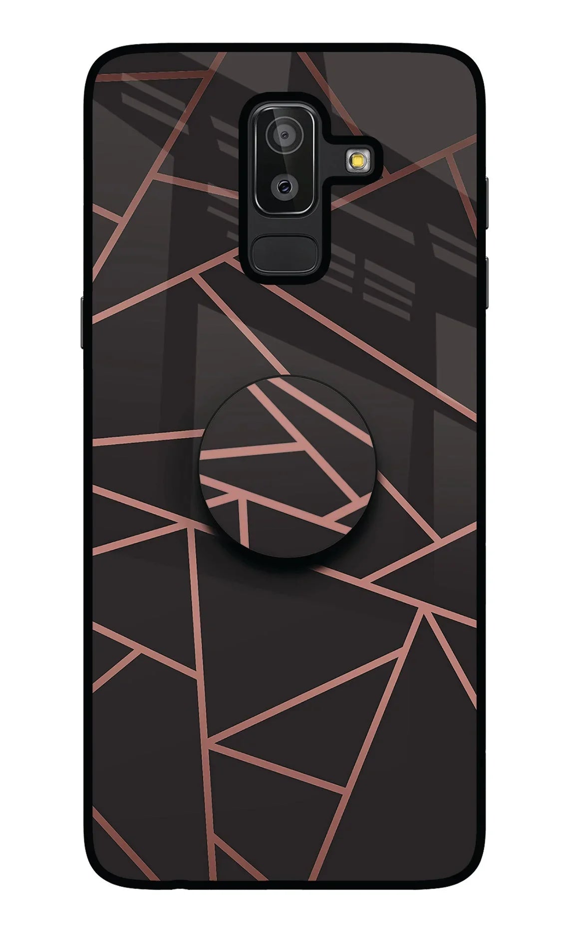 Geometric Pattern Samsung J8 Glass Case