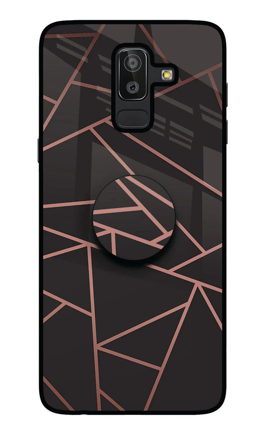 Geometric Pattern Samsung J8 Glass Case