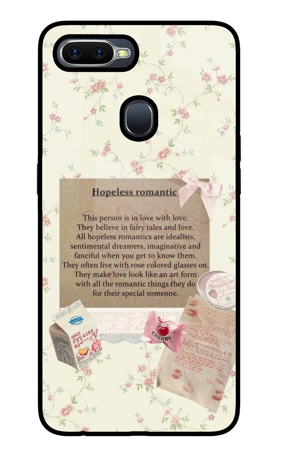 Hopeless Romantic Oppo F9/F9 Pro Glass Case