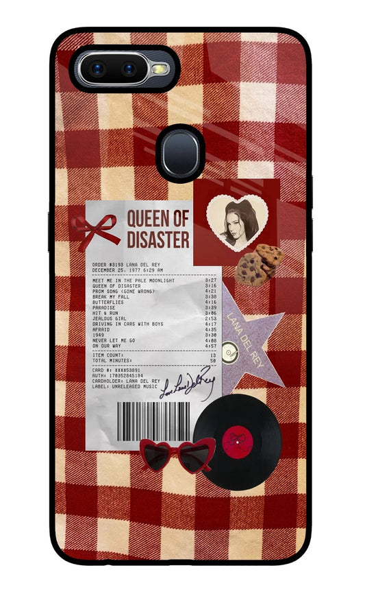 Queen of Disaster Oppo F9/F9 Pro Glass Case