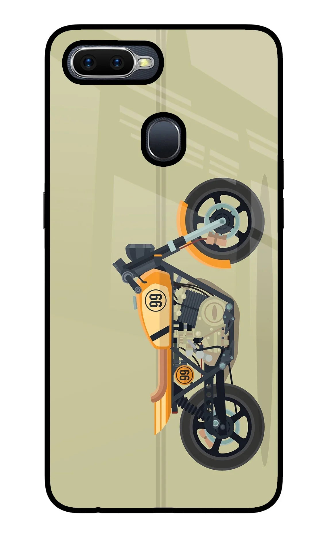 Vertical Speedster Oppo F9/F9 Pro Glass Case