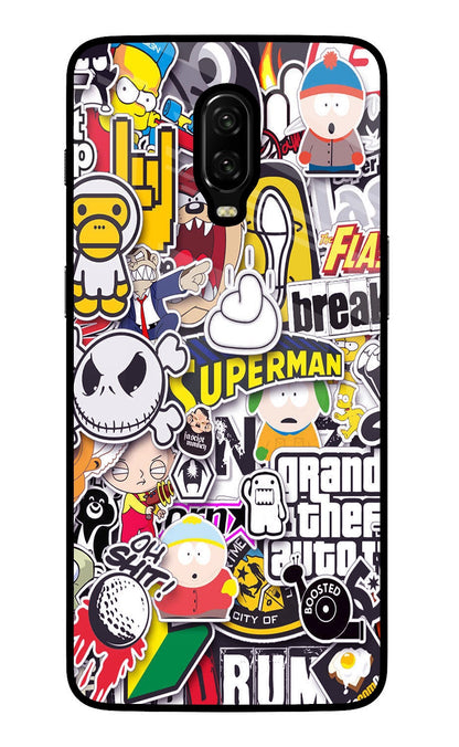Sticker Bomb Oneplus 6T Back Cover