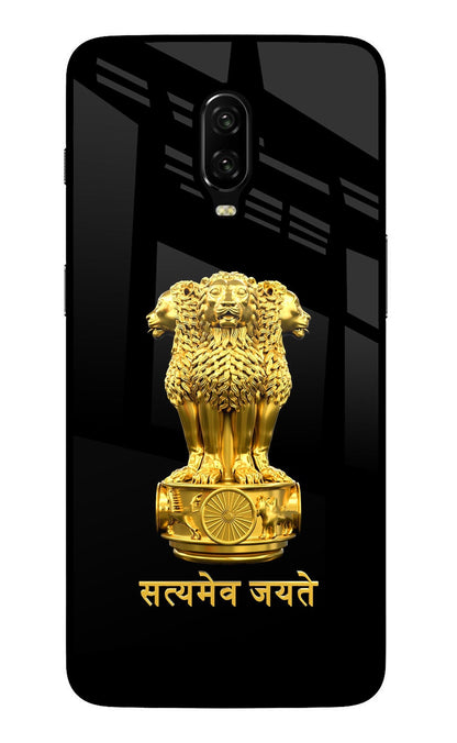 Satyamev Jayate Golden Oneplus 6T Back Cover