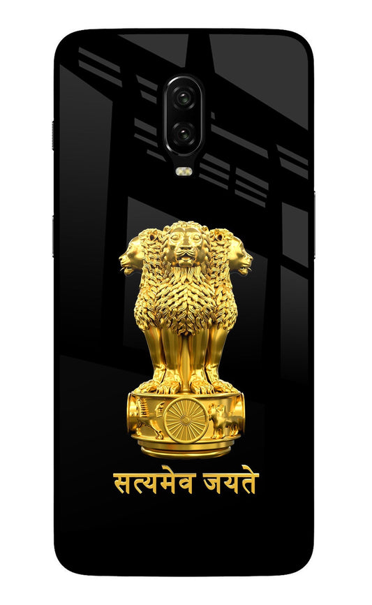 Satyamev Jayate Golden Oneplus 6T Back Cover