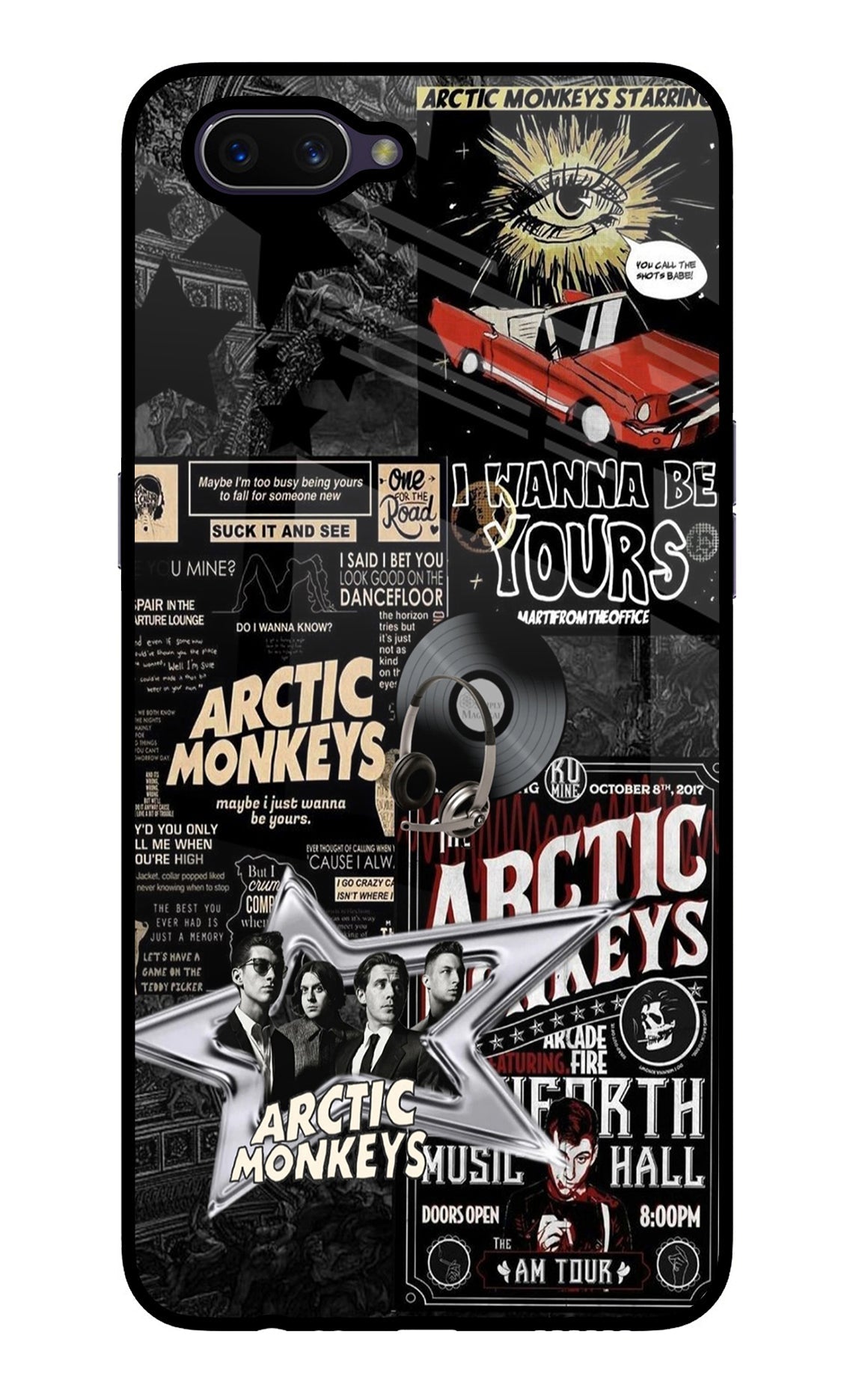 Arctic Monkeys Oppo A3S Glass Case