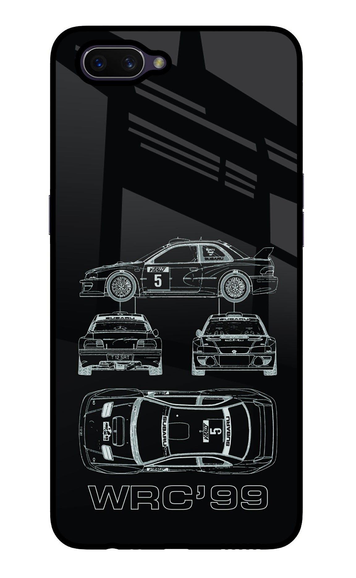 WRC'99 Oppo A3S Glass Case