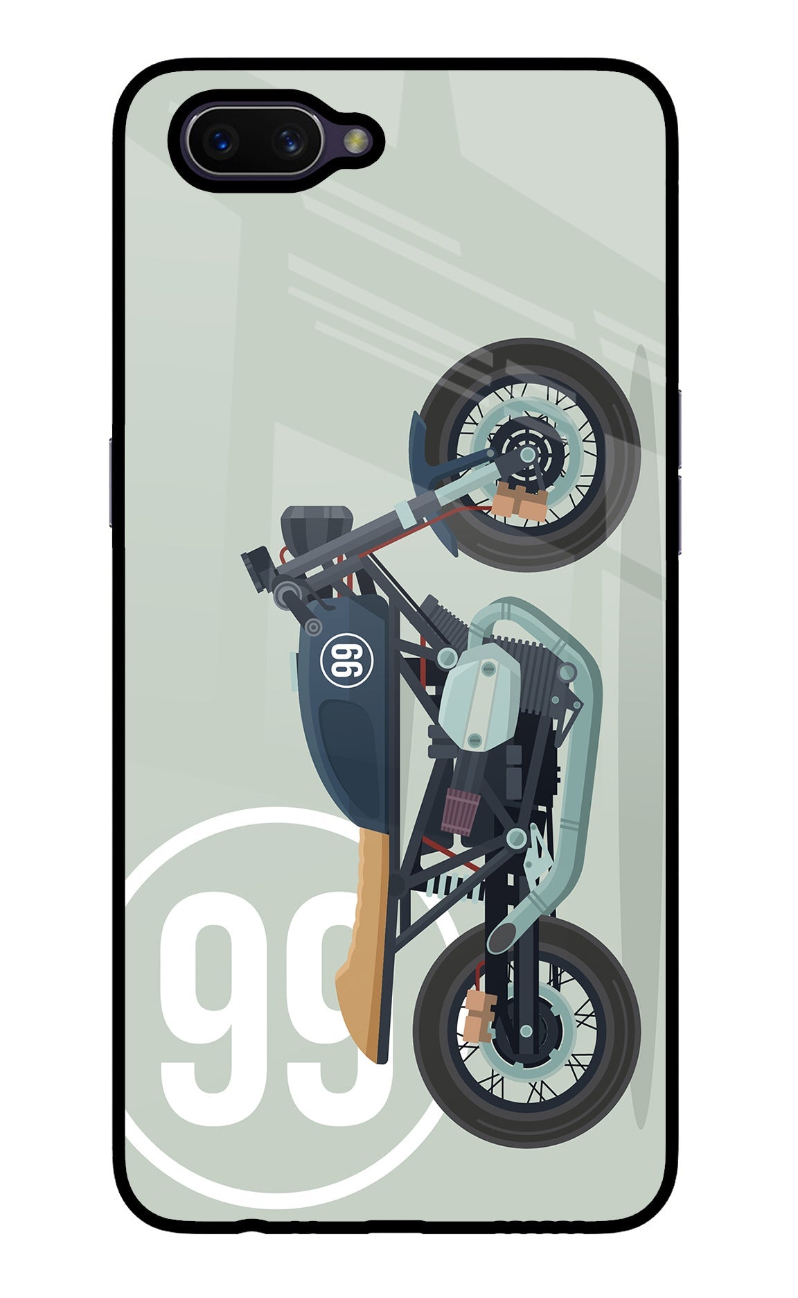 Classic Cafe Racer 99 Oppo A3S Glass Case