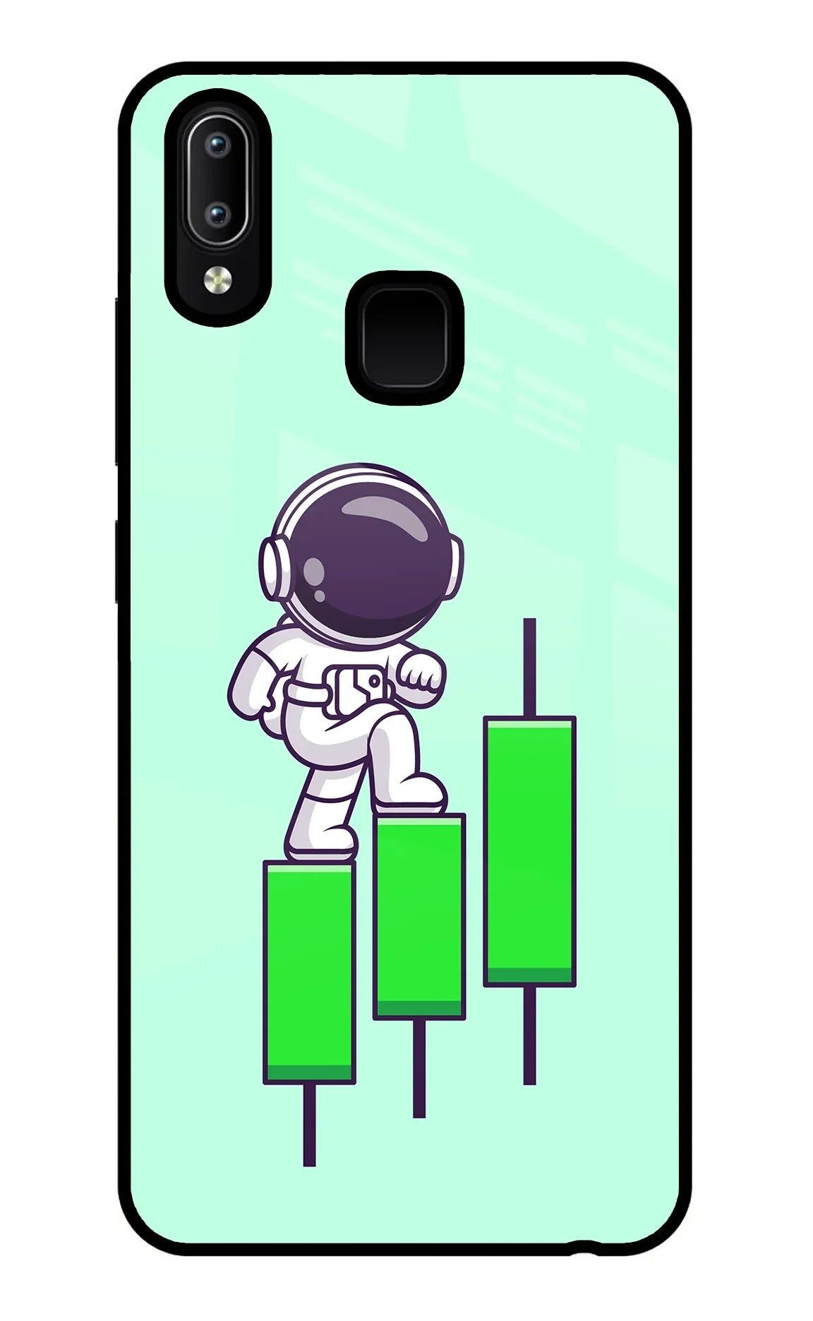 Astronaut Trader Vivo Y91/Y93/Y95 Glass Case