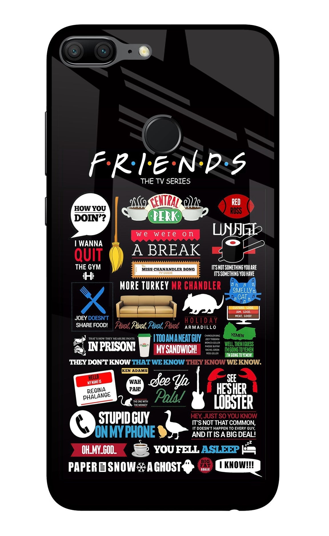 FRIENDS Honor 9 Lite Back Cover