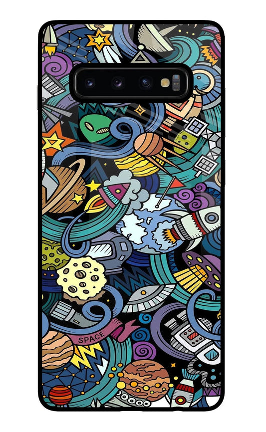 Space Abstract Samsung S10 Plus Glass Case