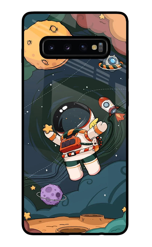 Cartoon Astronaut Samsung S10 Plus Back Cover