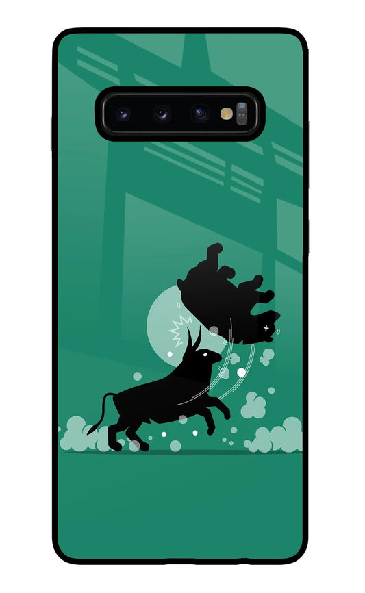Bull Conqueror Samsung S10 Plus Glass Case