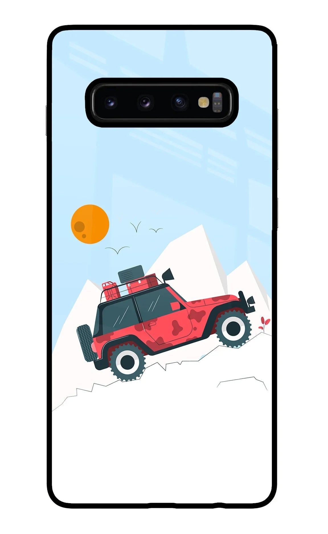 Mountain Trail Beast Samsung S10 Plus Glass Case