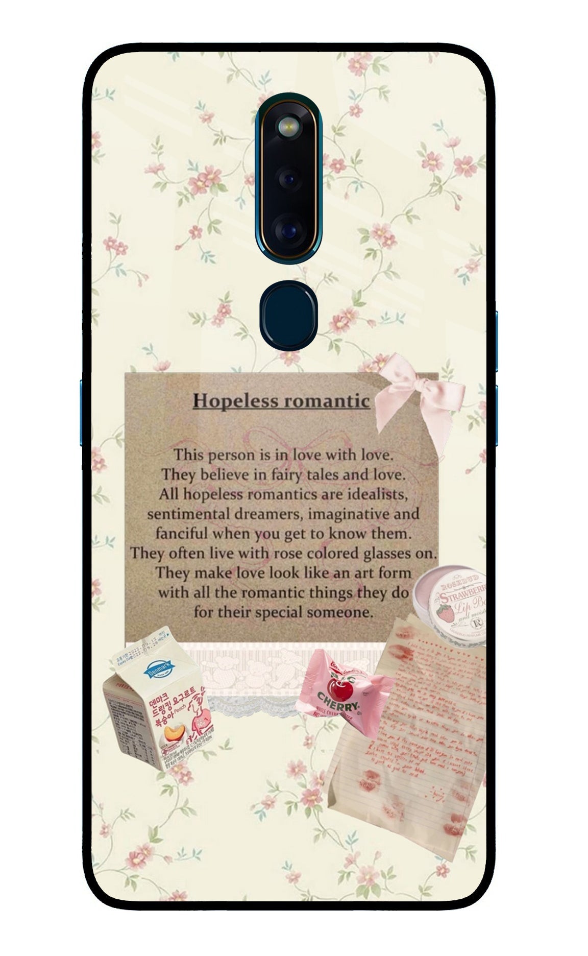 Hopeless Romantic Oppo F11 Pro Glass Case