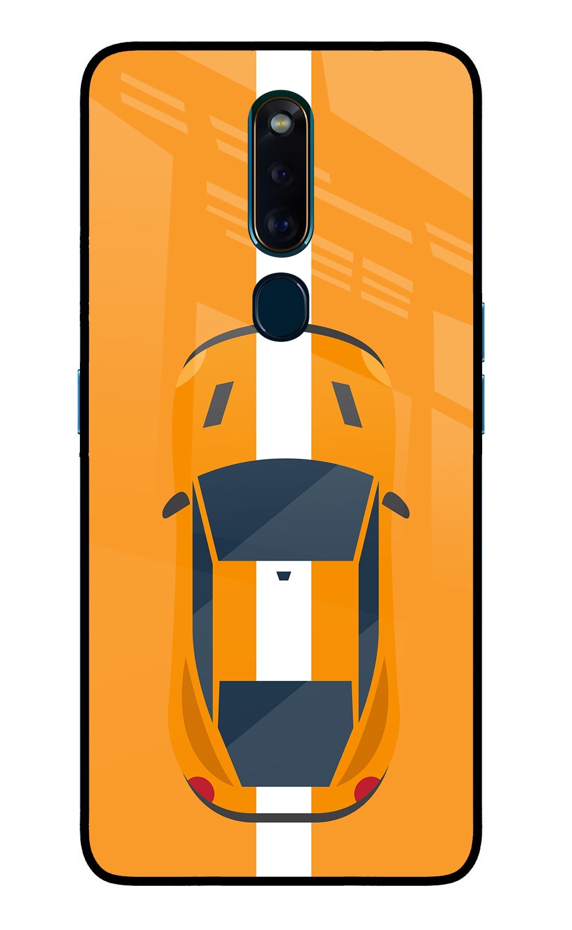 Highway Pursuit Oppo F11 Pro Glass Case