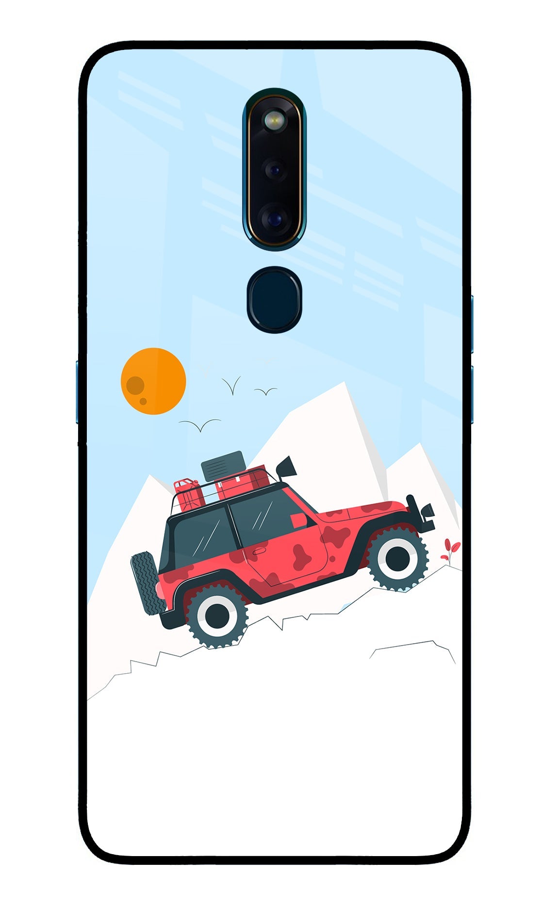 Mountain Trail Beast Oppo F11 Pro Glass Case