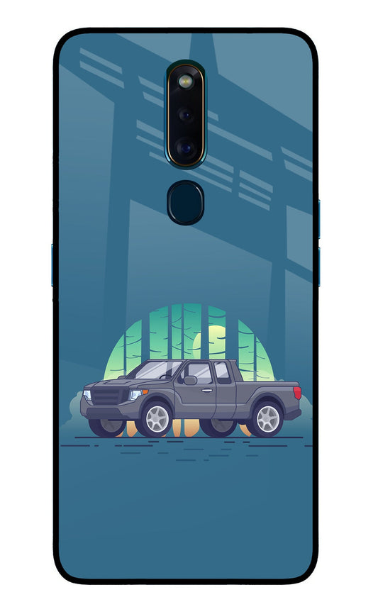 Retro Garage Vibe Oppo F11 Pro Glass Case