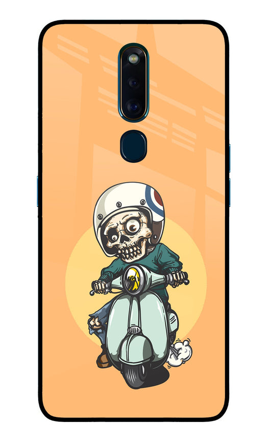 Undead Biker Oppo F11 Pro Glass Case