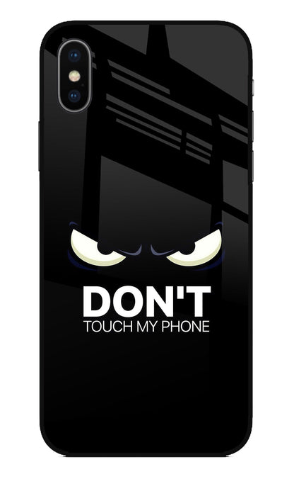 Don'T Touch My Phone iPhone XS Back Cover