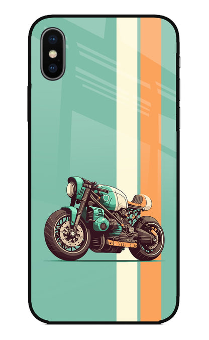 Striped Moto Drift iPhone XS Back Cover