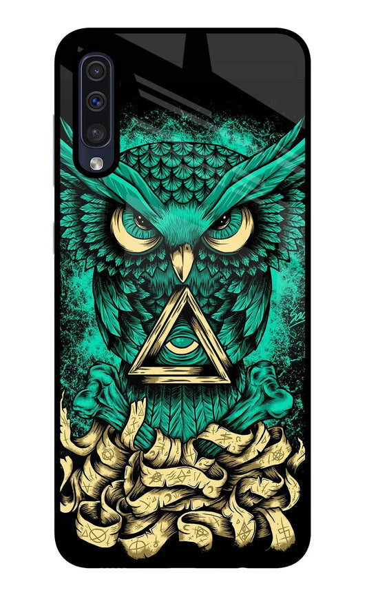 Green Owl Samsung A50/A50s/A30s Glass Case