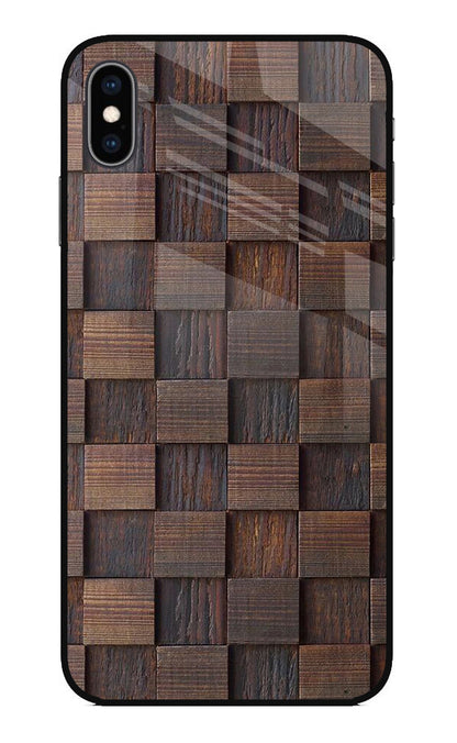 Wooden Cube Design iPhone XS Max Back Cover