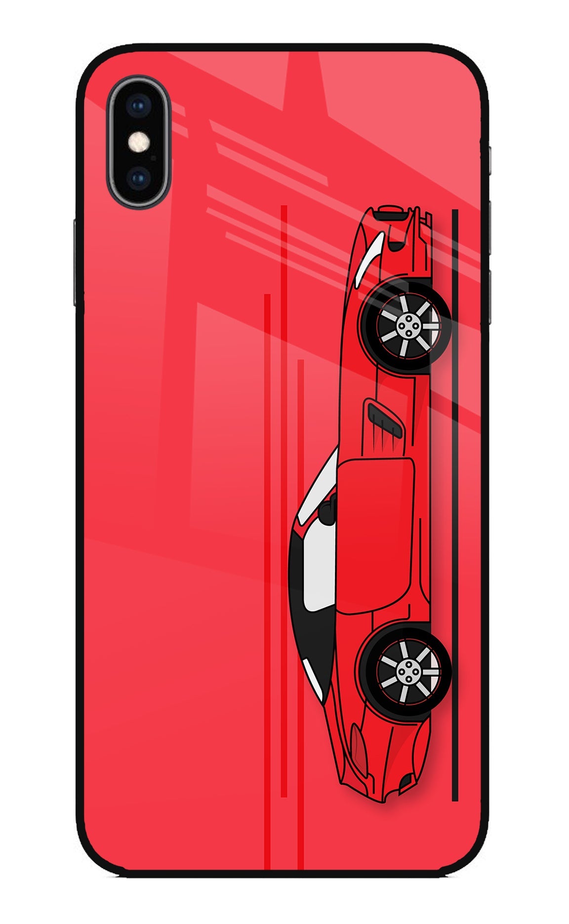 Red Velocity iPhone XS Max Back Cover