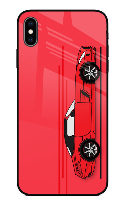Red Velocity iPhone XS Max Back Cover