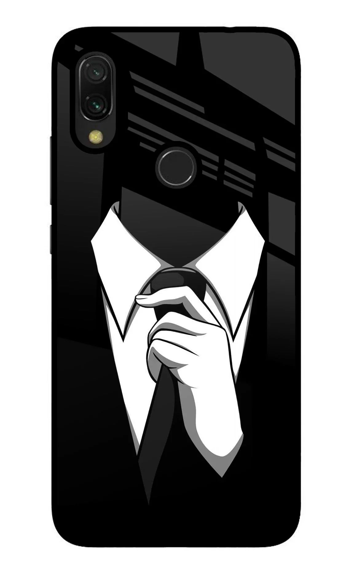 Black Tie Redmi 7 Back Cover