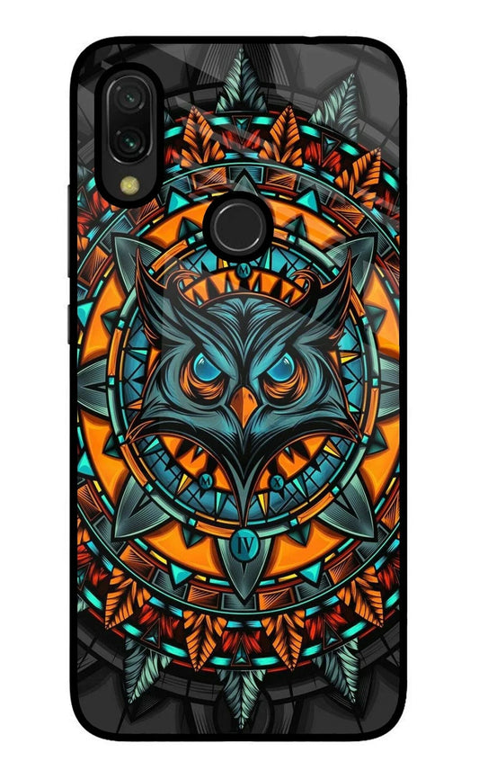 Angry Owl Art Redmi 7 Back Cover