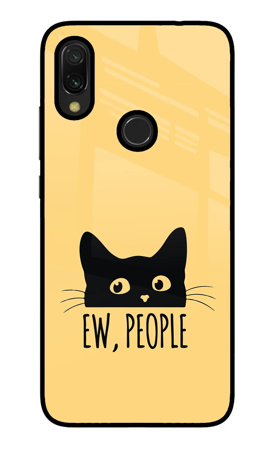 Ew People Catitude Redmi 7 Glass Case