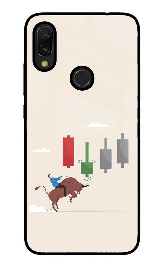Bull Trading Momentum Redmi 7 Glass Case