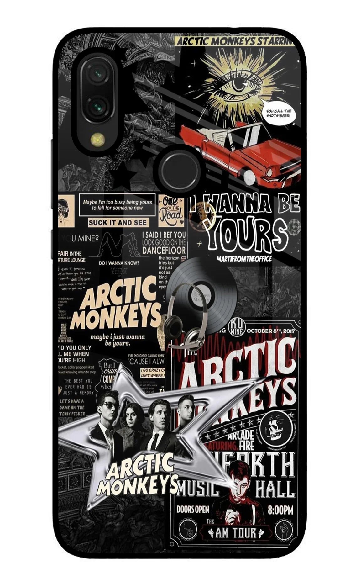 Arctic Monkeys Redmi 7 Glass Case