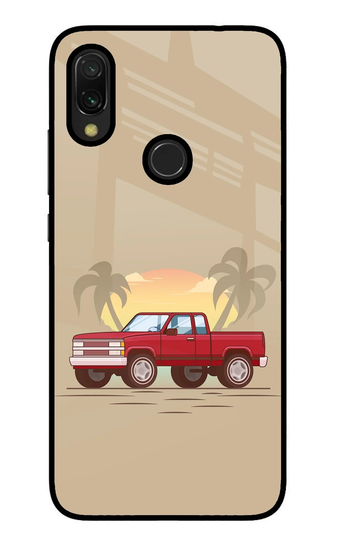 Desert Classic Drive Redmi 7 Glass Case