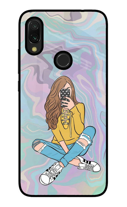 Selfie Girl Redmi Y3 Back Cover