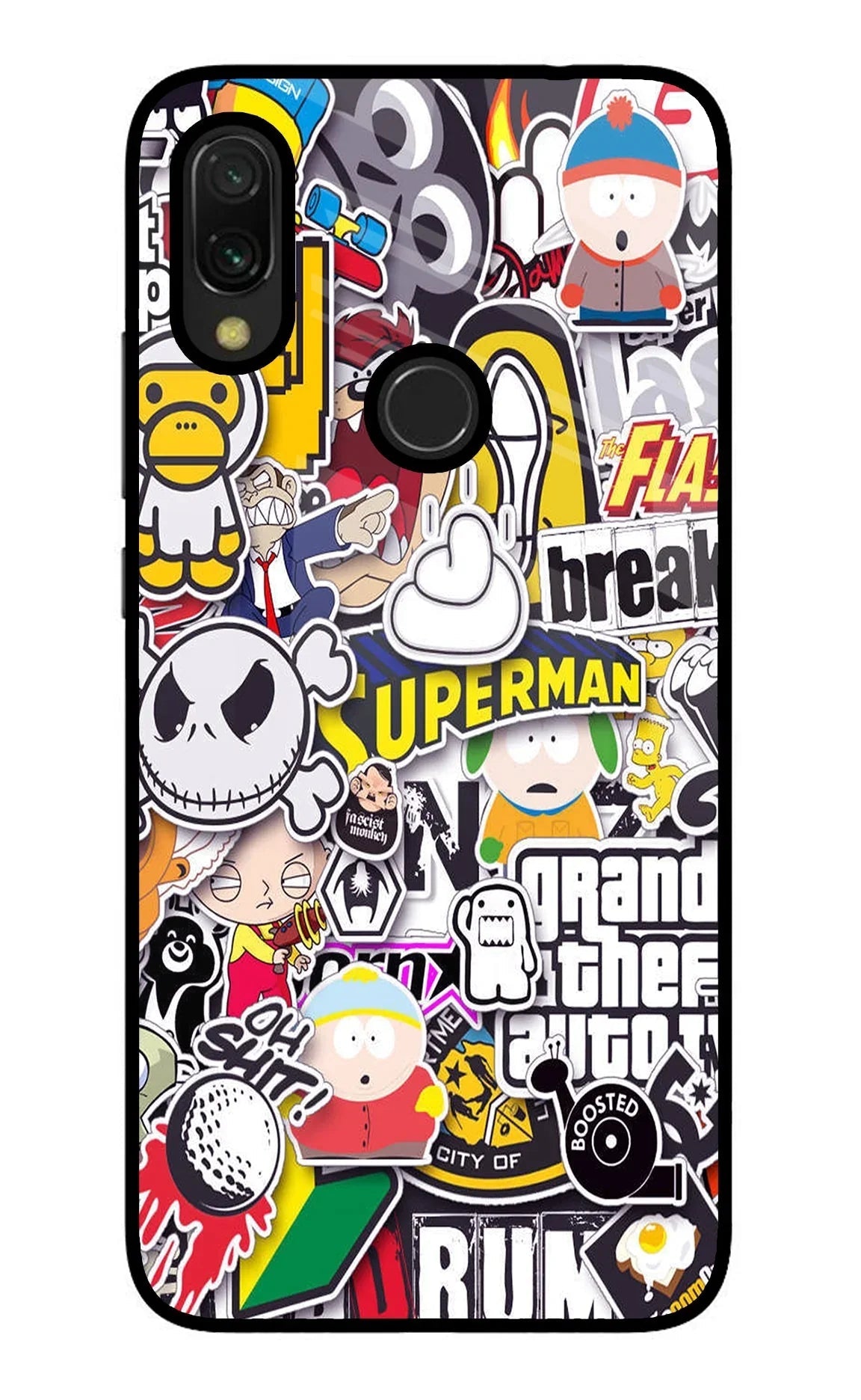 Sticker Bomb Redmi Y3 Back Cover