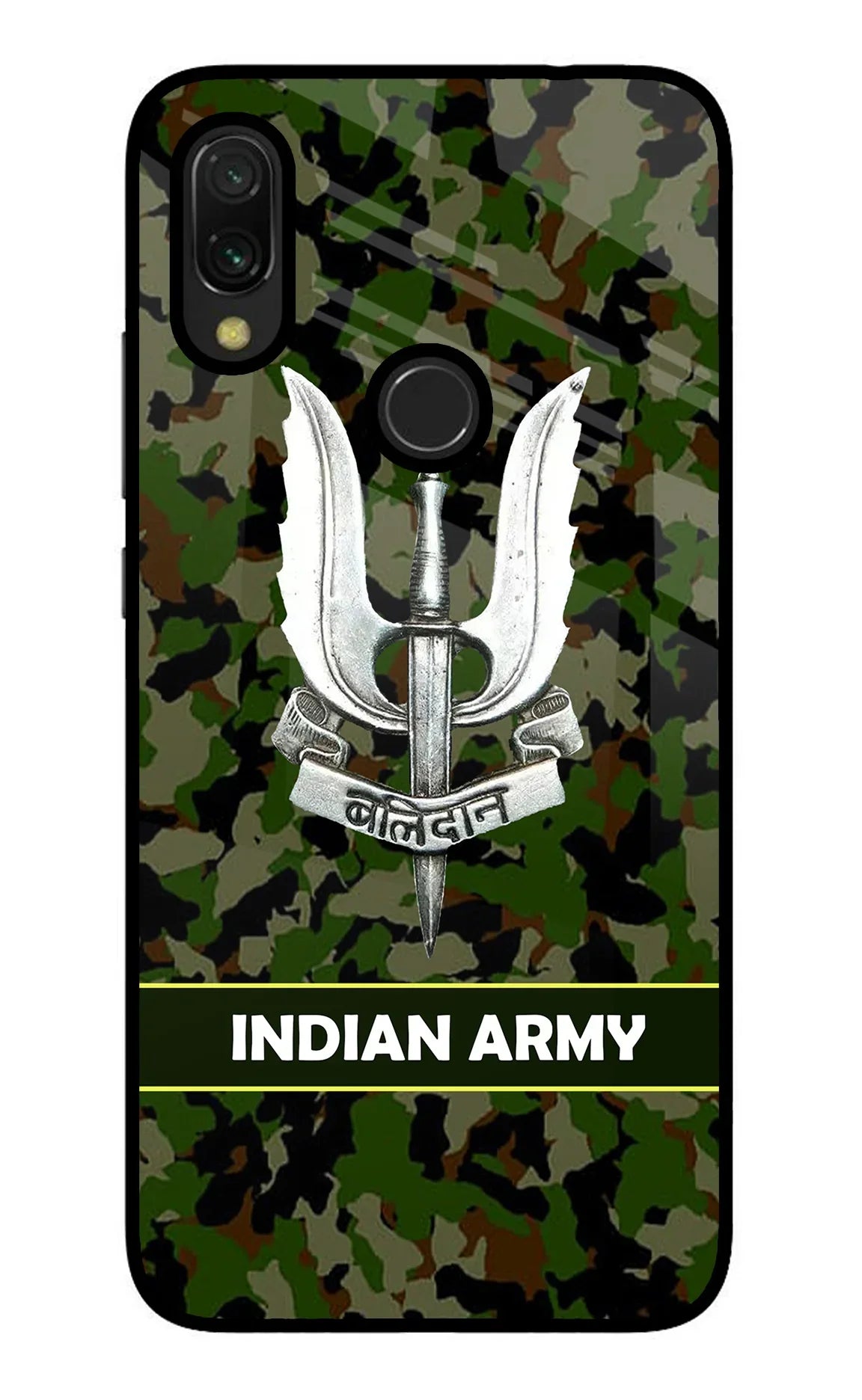 Balidan Indian Logo Redmi Y3 Glass Case