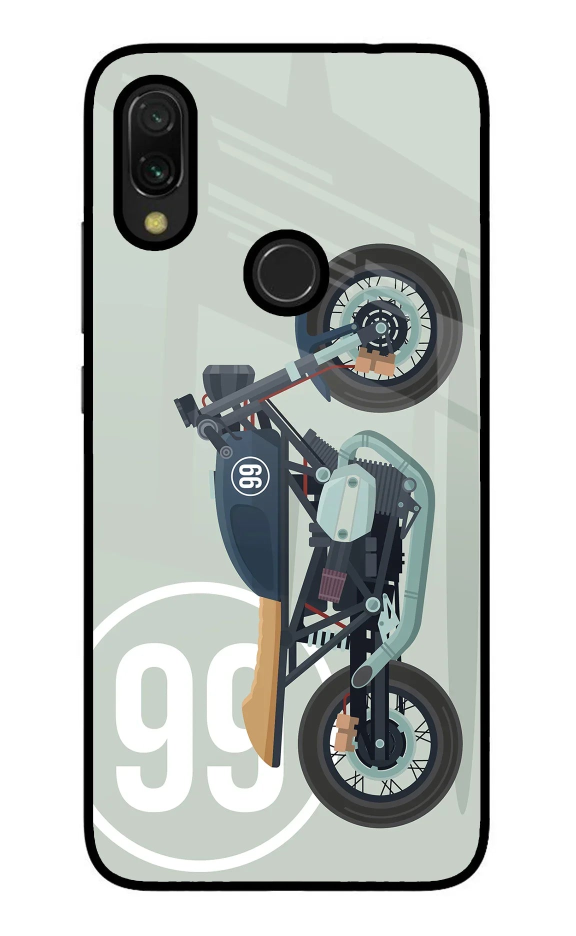 Classic Cafe Racer 99 Redmi Y3 Glass Case