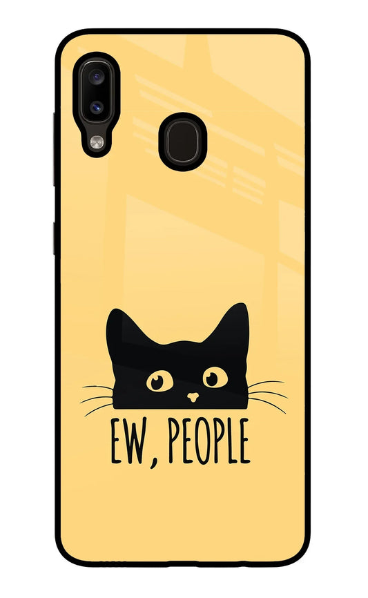 Ew People Catitude Samsung A20/M10s Glass Case