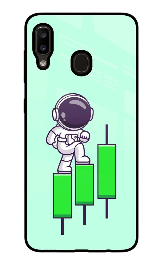 Astronaut Trader Samsung A20/M10s Glass Case