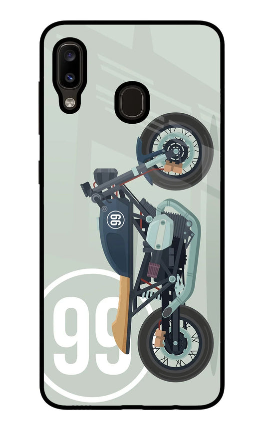 Classic Cafe Racer 99 Samsung A20/M10s Glass Case