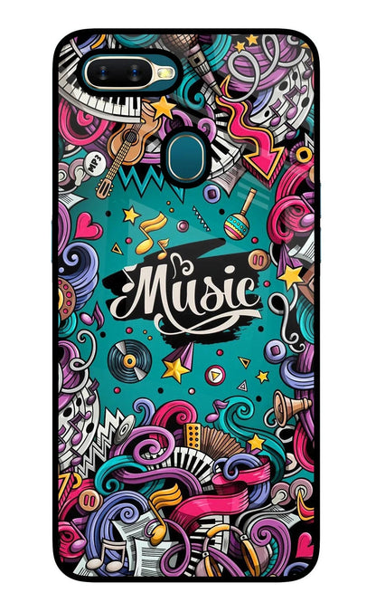 Music Graffiti Oppo A7/A5s/A12 Back Cover