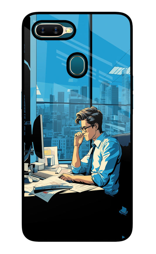 Focused Hustler (AI Generated) Oppo A7/A5s/A12 Glass Case