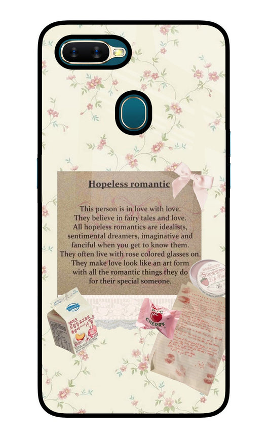 Hopeless Romantic Oppo A7/A5s/A12 Glass Case
