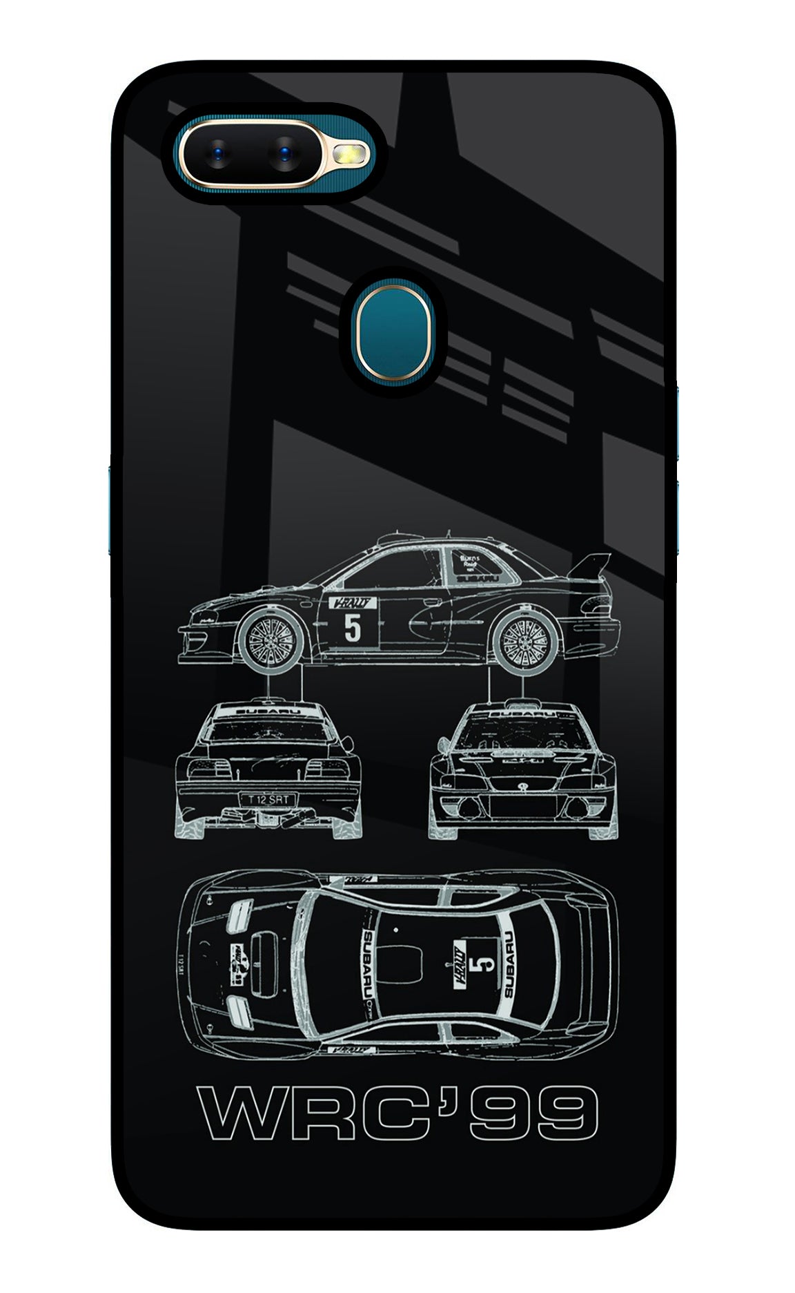 WRC'99 Oppo A7/A5s/A12 Glass Case