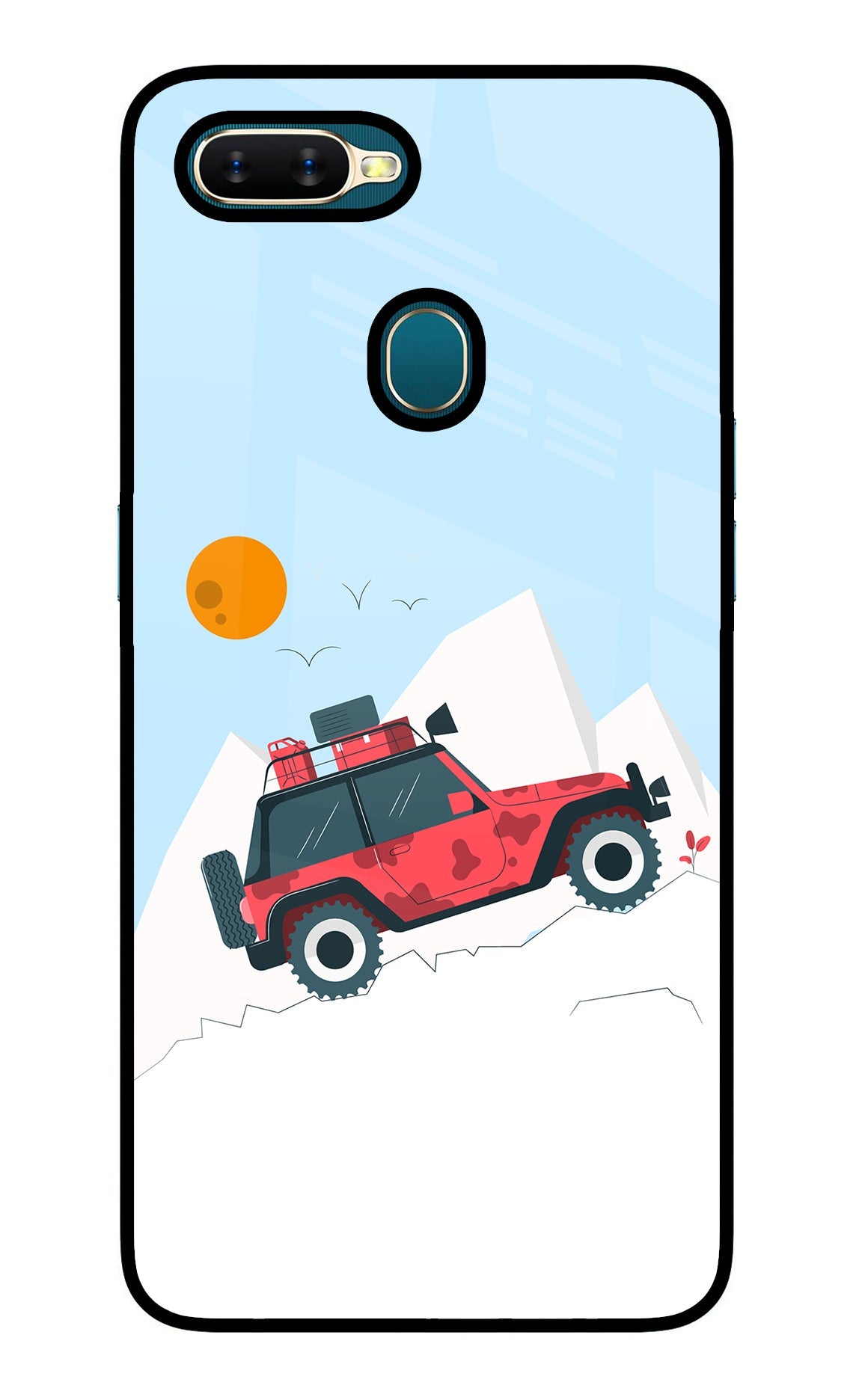 Mountain Trail Beast Oppo A7/A5s/A12 Glass Case